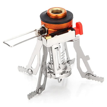 Portable Camping Stoves Backpacking Stove with Piezo Ignition, Stable Support Wind-Resistance Camp Stove